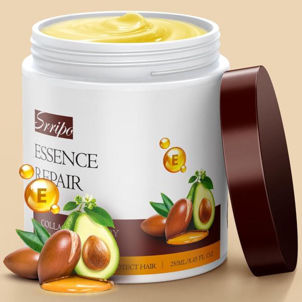Collagen Hair Mask for Deep Conditioning Keratin Hair Treatment with 4 Hydrol