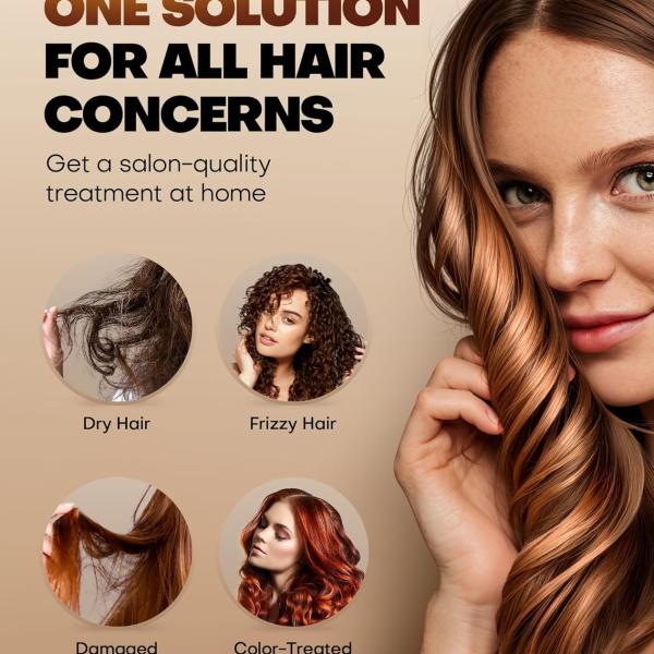 Collagen Hair Mask for Deep Conditioning Keratin Hair Treatment with 4 Hydrol