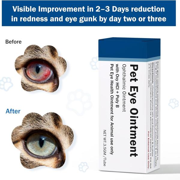 Pet Eye Cream for Cats, Dogs, Puppies, Kittens, Horses, Cattle, Sheep, Birds —