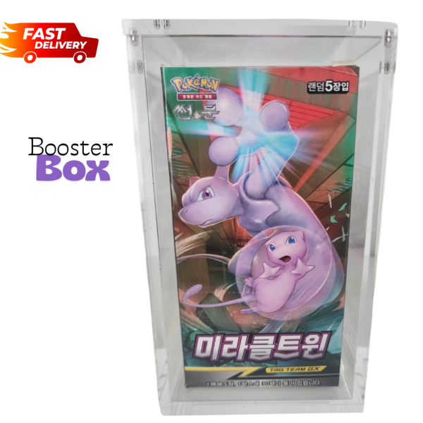 Pokemon Magnetic Booster Box Acrylic BOx Case! Pokémon Card Protective Display