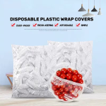 200 pcs Food Grade Plastic Wrap Covers Safe for Food Lids Cover