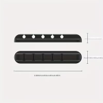 1pc Multi-Slot Self-Adhesive Cable Organizer Clip for Desk, Home, Office & Car |